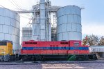 MAN 4605, EMD GP9, Manning Rail, ex CV 4551, at Manning Grain